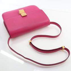 Pre Owned حقيبة بوكس جلد عجل ناعمة متوسطة من سيلين