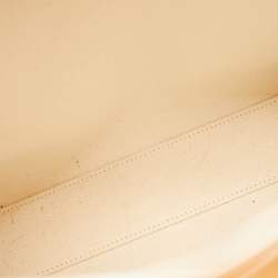 مملوكة مسبقًا حقيبة يد سيلين كاباس قماش طبيعي وجلد صغيرة رأسية تان