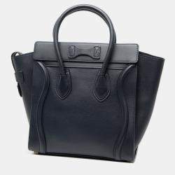 Pre Owned حقيبة سيليين ميكرو جلد زرقاء للأمتعة