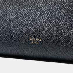 Pre Owned Celine Black Mini Grained Calfskin Belt Bag