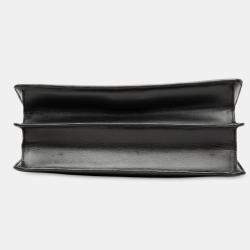 Pre Owned Celine Black Small Leather Case Chain Flap