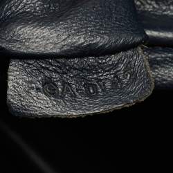 Pre Owned Celine Luggage Mini Navy Blue Python Tote