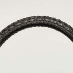 Pre Owned Celine Luggage Mini Navy Blue Python Tote