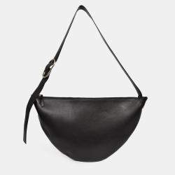 Pre Owned Celine 2017 Black Leather Medium 'Swing' Bag