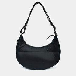 Pre Owned Celine Black Nylon Ava Shoulder Bag