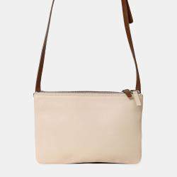 Pre Owned حقيبة تريو صغيرة سيلين جلد أرجواني/بني