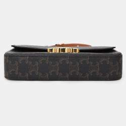 Pre Owned حقيبة كتف سيلين تريومف كلود قماش/جلد بني 2021