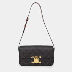 Pre Owned حقيبة كتف سيلين تريومف كلود قماش/جلد بني 2021