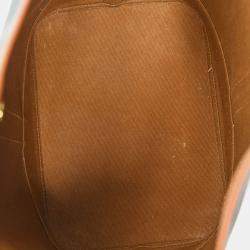 مملوكة مسبقًا حقيبة باكيت تريومف متوسطة قماش/جلد بني سيلين