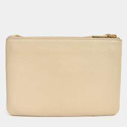 مملوكة مسبقًا Celine 2016 Beige Leather Trio Crossbody