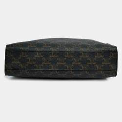 Pre Owned حقيبة يد تروك سيلين عمودية صغيرة كانفس بني