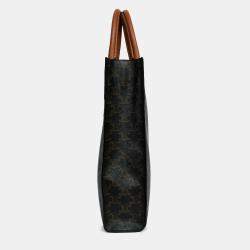 Pre Owned حقيبة يد تروك سيلين عمودية صغيرة كانفس بني