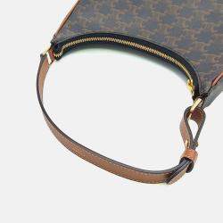 مملوكة مسبقًا Celine Brown Canvas Triumph Ava Hobo Bag
