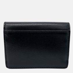 Pre Owned حافظة بطاقات سيلين تريومف جلد أسود