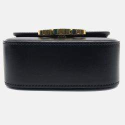 Pre Owned Celine Black Leather Triumph Mini Crossbody Bag