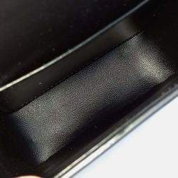 Pre Owned Celine Black Leather Triumph Mini Crossbody Bag