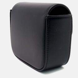 Pre Owned Celine Black Leather Triumph Mini Crossbody Bag