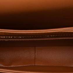 Pre Owned حقيبة سيليين تريومف كروس بودي طراز للمراهقين قماش وجلد العجل بني