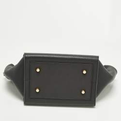 مملوكة مسبقًا Celine Tie Mini Black Leather Tote