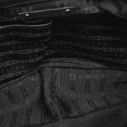 Pre Owned Celine Black Leather Shoulder Bag