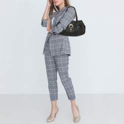 Pre Owned Celine Black Leather Shoulder Bag