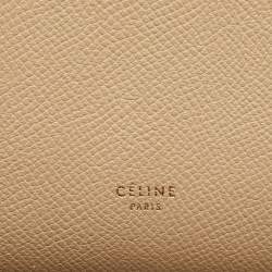 Pre Owned حقيبة سيلين بيلت يد علوية جلد بيج