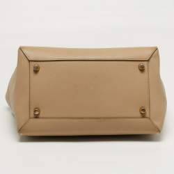 Pre Owned حقيبة سيلين بيلت يد علوية جلد بيج