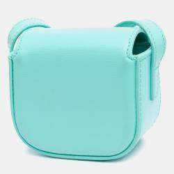 Pre Owned جراب للأيربودز من سيلين جلد أزرق تريومف مع حزام