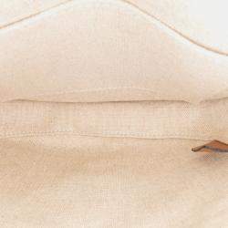 Pre Owned حقيبة كروس بودي بميني تريومف قماش وجلد عجل بني أزرق سيلين