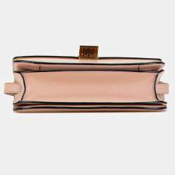 Pre Owned حقيبة سيلين كلاسيكية صندوقية جلد عجل وردي متوسط