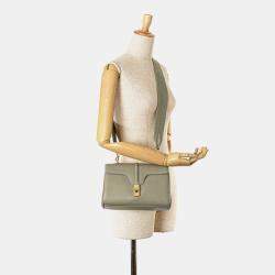 مملوكة مسبقًا Celine Green Teen Smooth Calfskin Soft 16 Crossbody