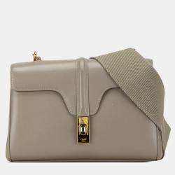 Pre Owned حقيبة كروس بودي سيلين عجل أملس للمراهقين أخضر ناعم 16