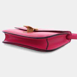 Pre Owned حقيبة صندوق سيلين جلد عجل ناعم وسط