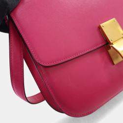 Pre Owned حقيبة صندوق سيلين جلد عجل ناعم وسط