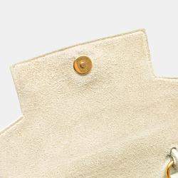 مملوكة مسبقًا Celine White Nano Grained Calfskin Belt Bag