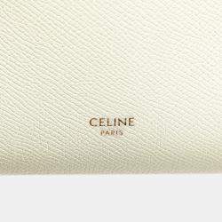 مملوكة مسبقًا Celine White Nano Grained Calfskin Belt Bag