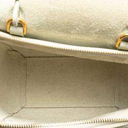 مملوكة مسبقًا Celine White Nano Grained Calfskin Belt Bag