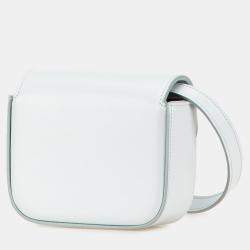 Pre Owned Celine Blue Mini Calfskin Claude Crossbody