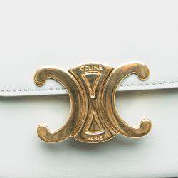 Pre Owned Celine Blue Mini Calfskin Claude Crossbody