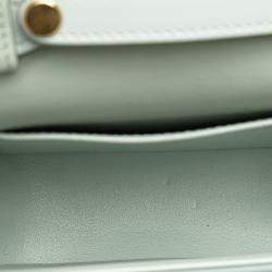 Pre Owned Celine Blue Mini Calfskin Claude Crossbody