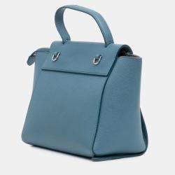 مملوكة مسبقًا Celine Blue Nano Grained Calfskin Belt Bag
