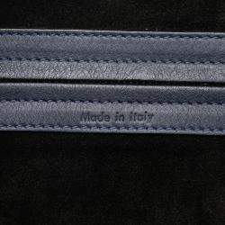 Pre Owned Celine Blue Large Grained Calfskin Phantom Luggage Tote