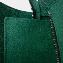 Pre Owned حقيبة حزام سيلين عجل محبب أخضر صغيرة