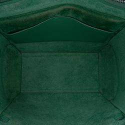 Pre Owned حقيبة حزام سيلين عجل محبب أخضر صغيرة