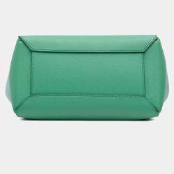 Pre Owned حقيبة حزام سيلين عجل محبب أخضر صغيرة