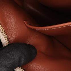 مملوكة مسبقًا Celine Brown Zebra Print Canvas Ava Shoulder Bag