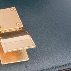 Pre Owned Celine Green Small Calfskin Classic Box