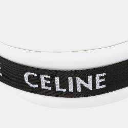 مملوكة مسبقًا حقيبة كتف أفا متوسطة جلد عجل ناعم أبيض سيليين بحزام سيليين