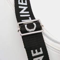 مملوكة مسبقًا حقيبة كتف أفا متوسطة جلد عجل ناعم أبيض سيليين بحزام سيليين