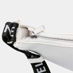 مملوكة مسبقًا حقيبة كتف أفا متوسطة جلد عجل ناعم أبيض سيليين بحزام سيليين